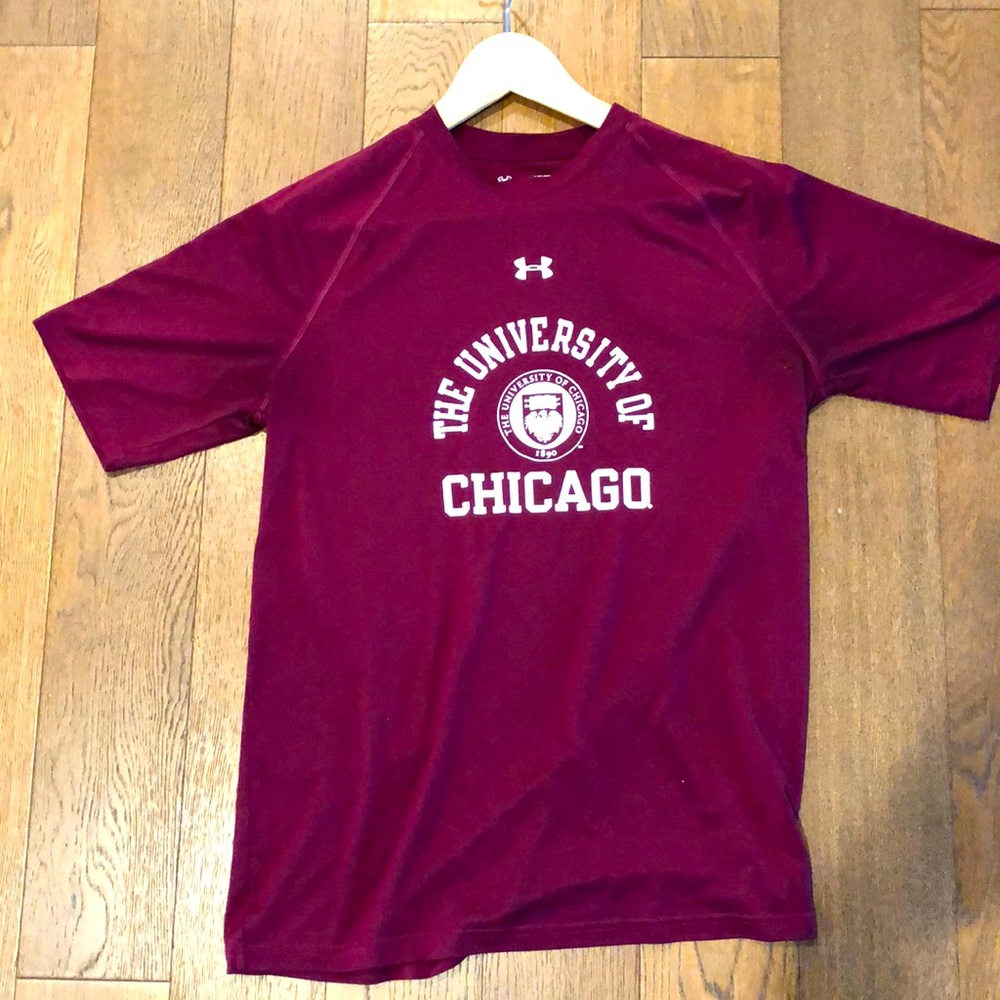 University of Chicago Men’s sz small tech t-shirt (Under Armour Heat Gear), GUC